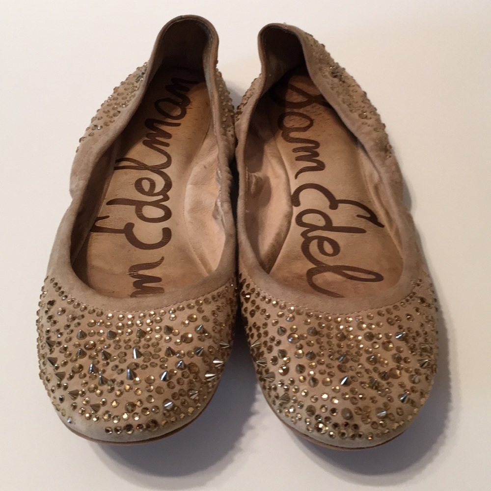 Sam Edelman Spike and Rhinestone Ballet Flats 7